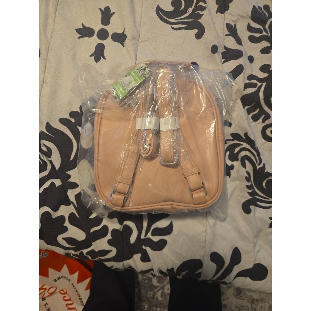 Badgley Mischka Quilted Vegan Leather Studded Mini Backpack NIB - Picture 2 of 2